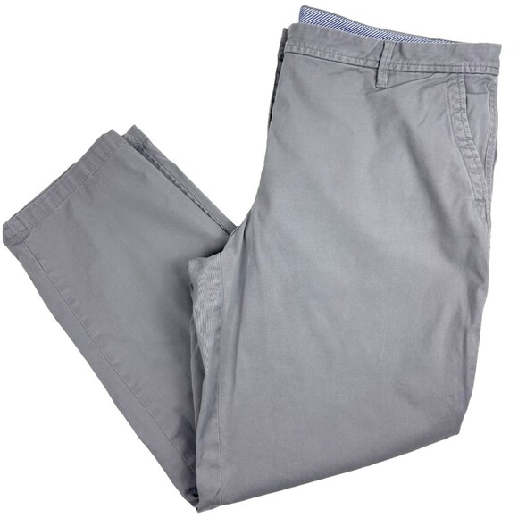 Talbots Pants - Talbots Relaxed Chino Ankle Pants Gray Cotton Stretch Preppy Weekend Casual 16